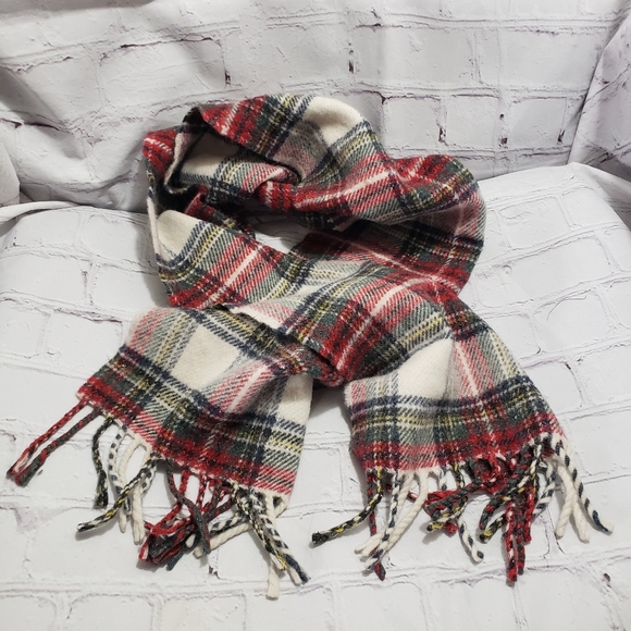 Kerry Woolen Mills Other - Kerry Woolen Mills Tartan Plaid Scarf Lambswool Silk Made In Ireland